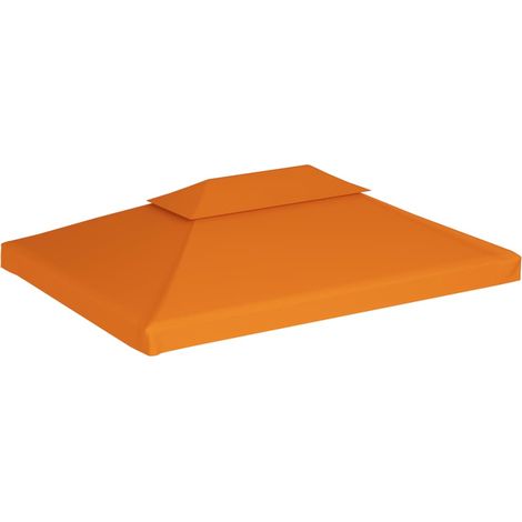 vidaXL Telo di Ricambio per Gazebo 310g/m² Arancione 3x4m