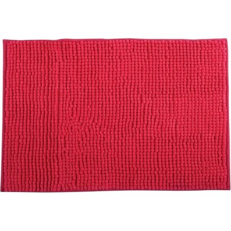 Tapis de bain Microfibre CHENILLE 40x60cm Rose Fuschia MSV