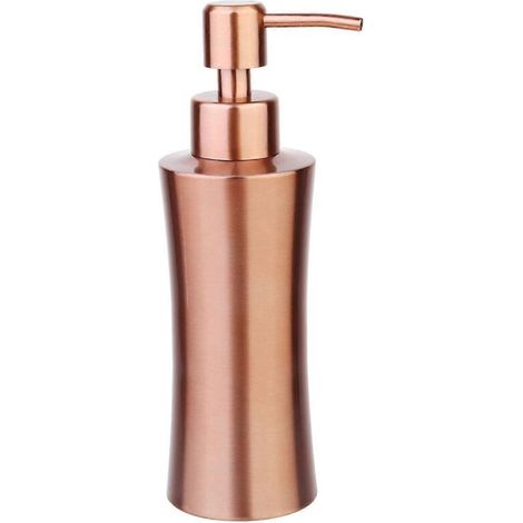 Foaming soap pump bottle, portable shampoo dispenser for shower, 250 ml, gold, 1 piece - AquaForge (1/4)