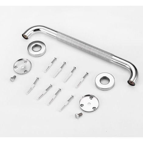 Barre Appui de Salle de Bain 40cm Barre de Maintien WC Antidérapant Poignée de Douche en Acier Inox avec Vis (1/5)
