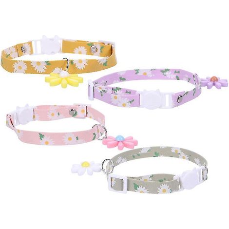 4er-Pack Katzenhalsbänder