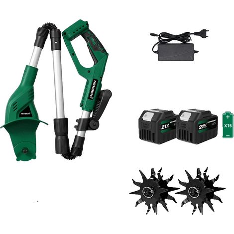 Motoculteur, Fonctionnement Électrique, Design Ergonomique, 2x4.5AhBatterie (1/2)