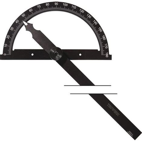 TECWERK Winkelmesser Gradbogen-D.80mm Schenkel-L.120mm TECWERK (1/2)