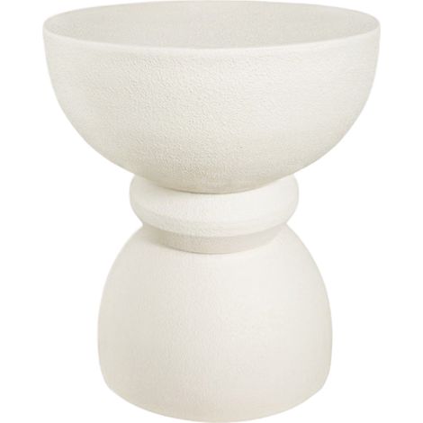 Couchtisch Moderner Rebecca Mobili Kaolin 42,5x35x35 cm MGO Weiß