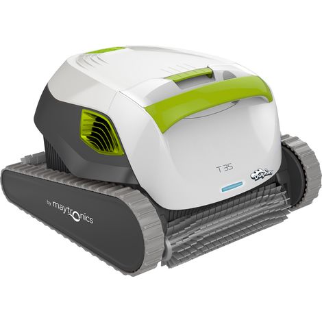 Maytronics Dolphin – Robot de piscine Dolphin T35 – Nettoyage autonome jusqu'à 12m – Système anti-torsion Swivel – Chariot inclus – Filtration multicouches