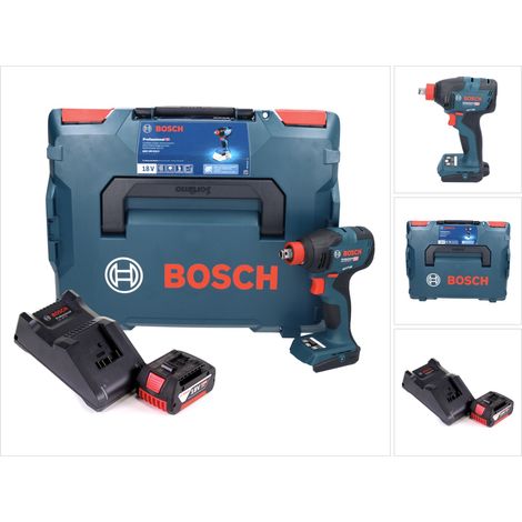 Bosch GDX 18V-210 C Avvitatore a impulsi professionale a batteria 18 V 210 Nm brushless + 1x batteria ricaricabile 4,0 Ah + caricabatterie + L-Boxx