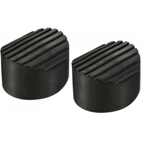 Échelle Antidérapant Pieds Tapis 85mm ID Caoutchouc Rond Télescopique , XU,Échelle Accessoires Coussin Housse Coussin pour Échelle Protection Noir 2Pcs -