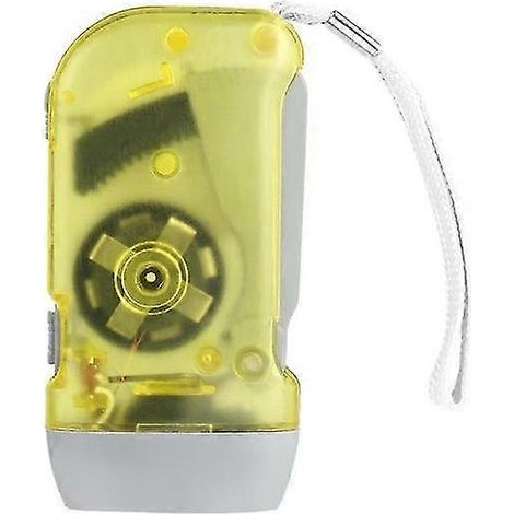 Lampe torche à manivelle 2025 LED avec dynamo, idéale pour le camping, la maison et les activités de plein air. (1/2)