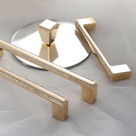 Poignée de tiroir en cristal, bouton porte placard, diamant (1/5)