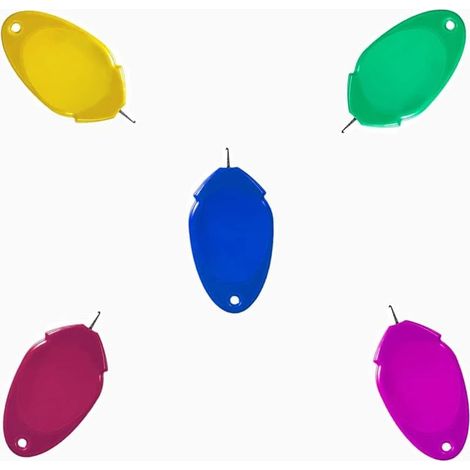 4-teiliges Nadeleinfädler-Set, DIY-Nadeleinfädler aus Kunststoff, Nadeleinfädler aus Kunststoff zum Nähen, Kreuzstich, Handnähen und Quilten (1/5)