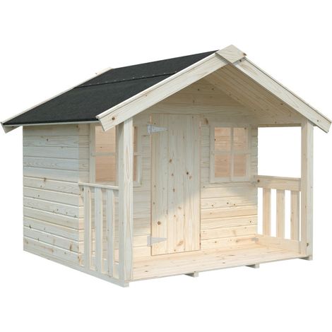 Casetta in legno non trattato Felix 180x112 cm