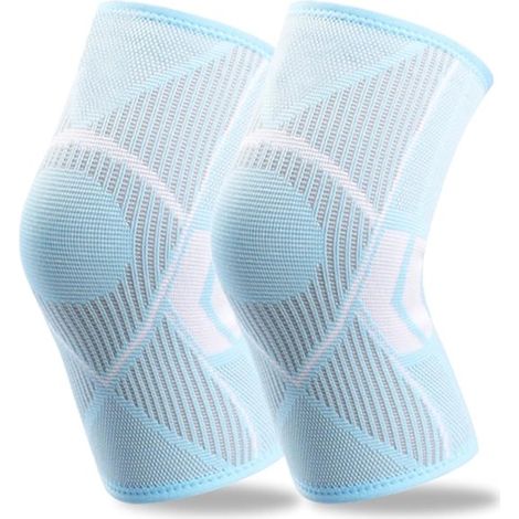 Protezioni per il ginocchio,Bende per ginocchio in due pezzi per uomo e donna,Bende compressive per ginocchio per lesioni al menisco