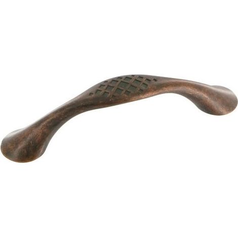 Poignée zamac - Entraxe : 96 mm - Hauteur : 20 mm - Longueur : 137 mm - FOSUN