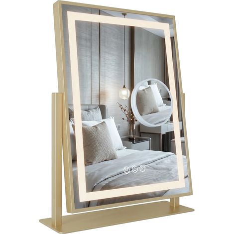 Specchio Rea Lumi 30X40 Led Gold
