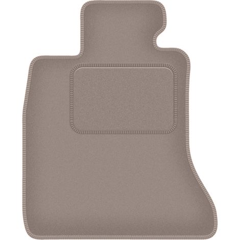 Fahrermatte aus Velours für: BMW 7 F02 Langversion (2008–2015) beige
