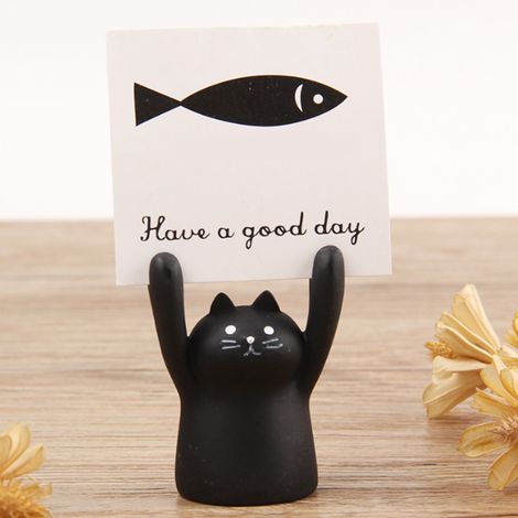 Porte-numéro de Table Résine Clip Mémorandum Bas Cute Animal Desk Déco Bureau Type 2 (1/5)
