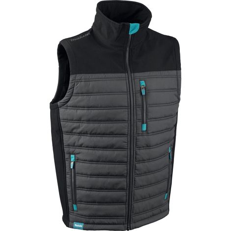Makita Shield Bodywarmer Gilet L Large Lightweight Rip-Stop Nylon MK201M-GRY-L