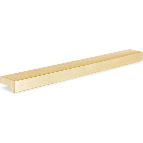 tirador angle. aluminio. 1440mm - viefe acabado laton oscuro dist. agujero 128/160