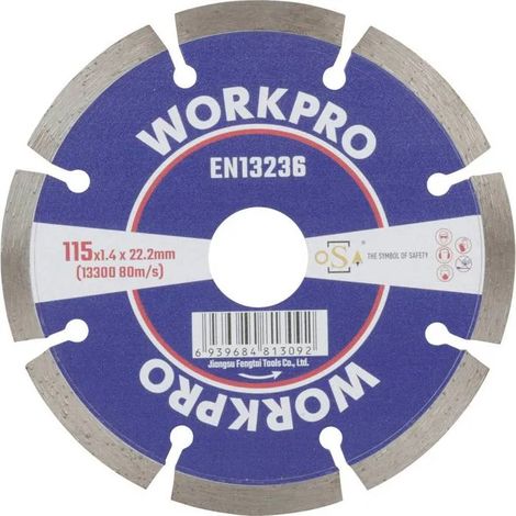 Disco de corte WorkPro gsosse-1 115 mm cerámica piedra