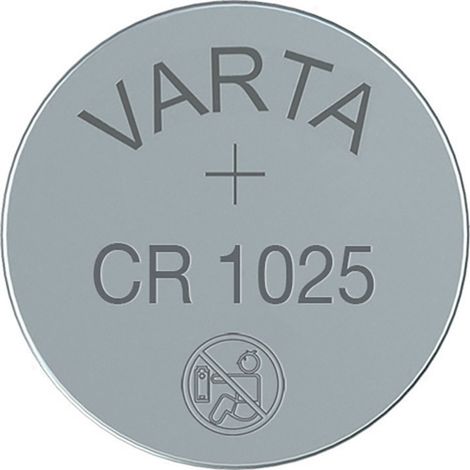 Varta CR 1025 VAR - Lithium-Knopfzelle, 3 V, 10,0x2,5 mm (06125 101 401) (1/2)