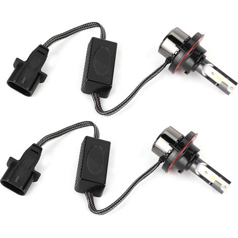 2 ampoules LED H13 9006 30W 6000K blanc vif, mini ampoules de phare auto L8 (1/5)