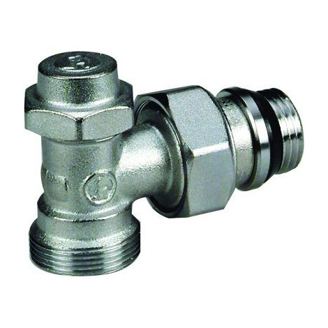 Giacomini – Raccord radiateur coude de réglage alésage 15x16 – Douille auto-étanche – Température maxi 110°C – Pression maxi 16 bar