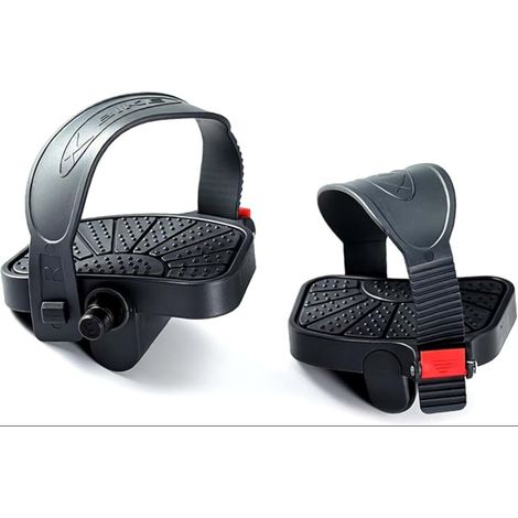 Pédales de Vélo d'Appartement avec Sangles, Pédales de Rechange pour Vélo d'Appartement, Axes 14,3 mm (9/16") (1/5)