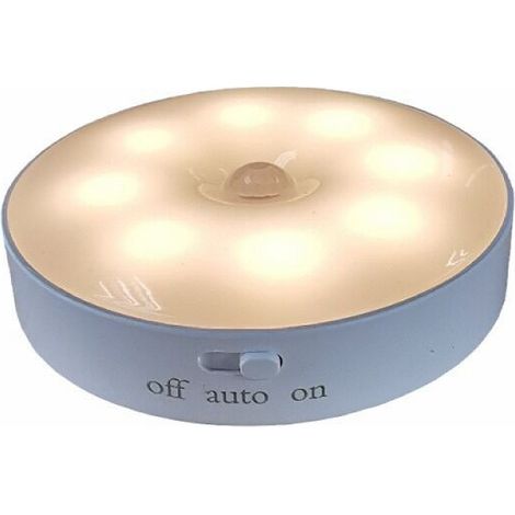 Lot de 2 lampes LED pour détecteur de mouvement, veilleuse automatique pour mur, lumière chaude (1/5)