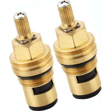 Lot de 2 cartouches à disque en céramique pour robinets de rechange pour robinets 45882000 et 45883000 (1/4)