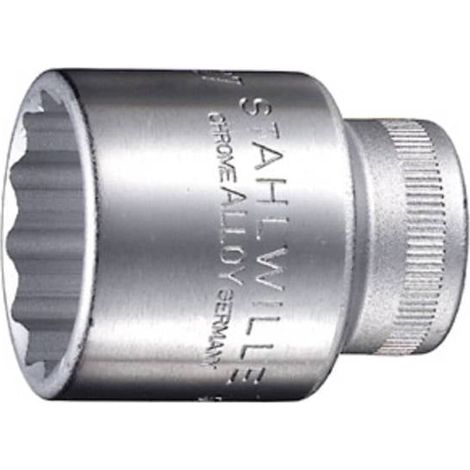 Douille 12 pans extérieurs 19 mm Longueur: 38 mm Stahlwille 03010019 Propulseur: 1/2" (12.5 mm) 1 pc (1/3)