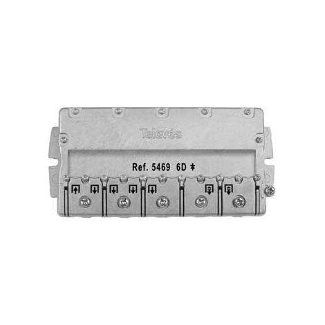 Repartidor distribuidor 6 direcciones 11/14 dB Gris