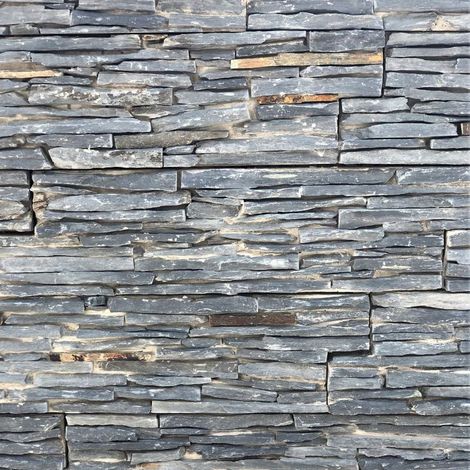 Plaquette de parement Pearl Stone Fix Ardoise Fine Lame - 55x15 cm