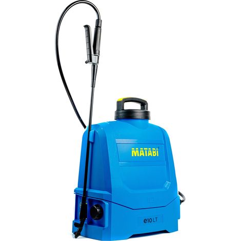 Matabi – Pulvérisateur électrique à batterie 12V 10L – Autonomie 150L – Pression constante – Buse Low Drift pour herbicides
