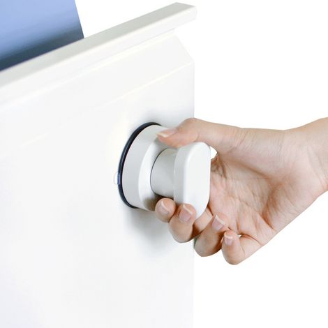 Tirador de ventosa portátil con ventosa fuerte para baño, armario, cajón, vidrio, manija de movilidad (1/4)