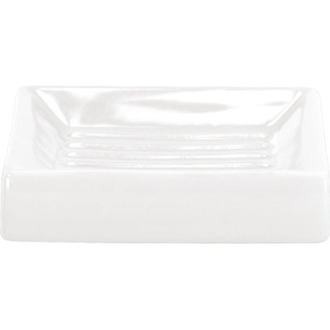 Kleine Wolke 5045114853 Flash Porte Savon Terre Cuite Blanc (1/4)