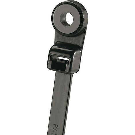 Panduit PLC2S-S6-C0 PLC2S-S6-C0 Serre-câble 201 mm 4.80 mm noir avec oeillet de fixation, stabilisé (1/5)