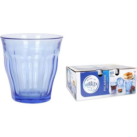 Cristal marino Duralex Picardie 250 ml azul - 6 unidades.