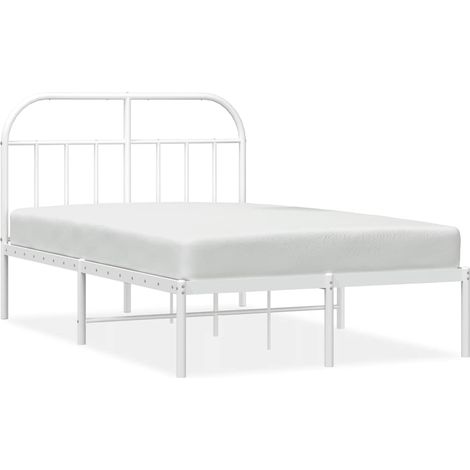 Maison Exclusive - Giroletto con Testiera Metallo Bianco 135x190 cm