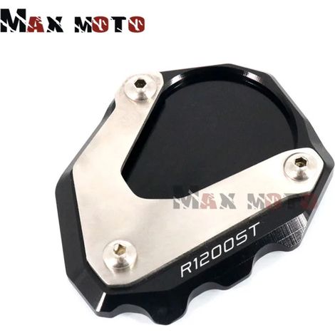 (R1200ST - Noir) Compatible avec BMW R1200RT R1200 RT R 1200RT 2004-2013 R1200ST 2003-2007 - Béquille latérale/extension de pied - Maxpower (1/4)