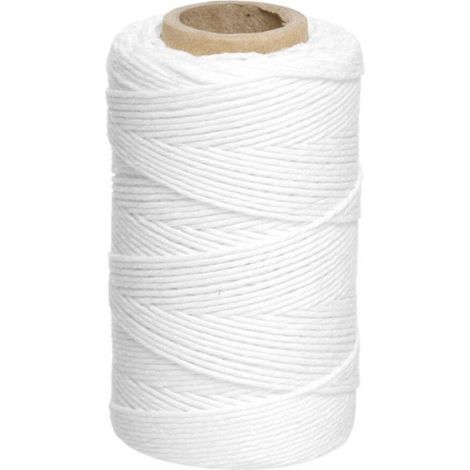 Fil à saucisse - Coton et Polyester - 90 m - Épaisseur 1480 tex - Résistance 19 DAN - Pour Ficelage Viande Charcuterie