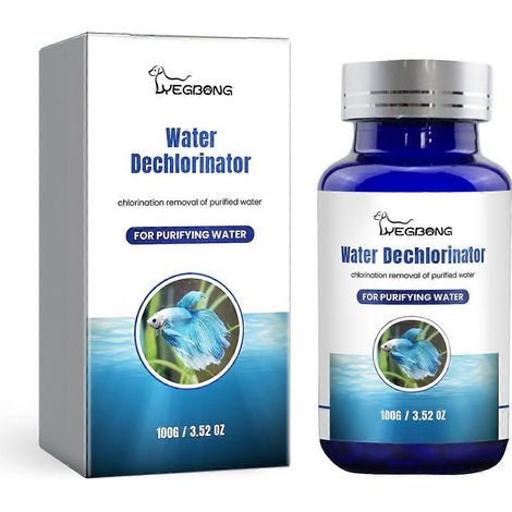 Comprimés de déchloration pour bassins à poissons - éliminent les algues, clarifient l'eau et contrôlent les odeurs, 100 g (1/5)