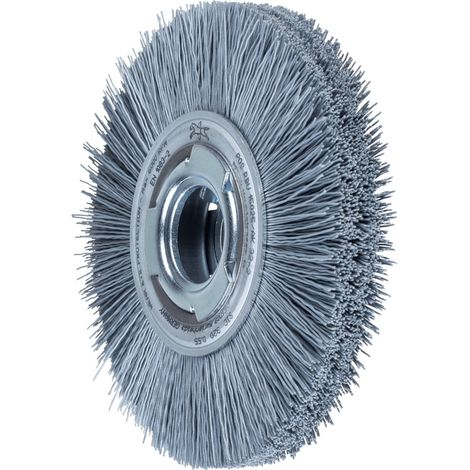 PFERD TOOLS Rundbürste breit ungezopft RBU Ø 150x25xvari. Bohr. SiC-Filament-Ø 0,55 mm Korn 320 Schleifbock (1/5)