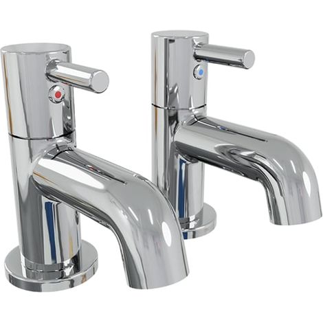 AKW Peg Lever Basin Taps Pair - Chrome (1/3)