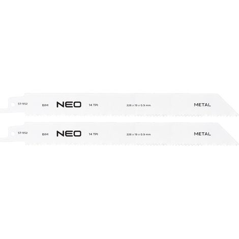 Lame de scie sauteuse neo jigsaw blades 228 mm 14 dents