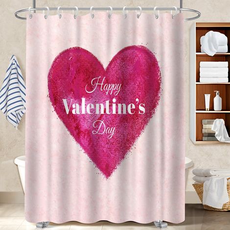 Rideau de douche tissu polyester 180x180 Élégant cache baignoire pour maison de vacances au bord de la mer (1/5)