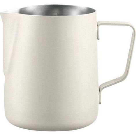 Lait Acier Inoxydable Graduation pour Latte Art à Mousse de Lait pour Machine à Expresso Prise Ergonomique pour Optimal,350ML (1/4)