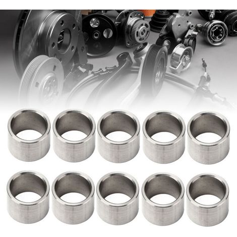 Confezione da 10 rondelle distanziatrici, diametro esterno 15 mm, diametro interno 12 mm, in acciaio inossidabile, resistenti, per applicazioni industriali e fai da te (3515-0015-0120) -Crezuo