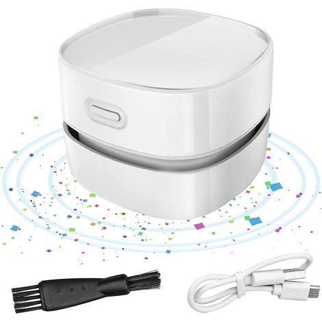mini Aspirateur De Table Aspirateur De Bureau Sans Fil Portable Mini Aspirateur Main De Bureau Poussire Usb Rechargeable Rotatif 360 Pour Bureau (1/5)