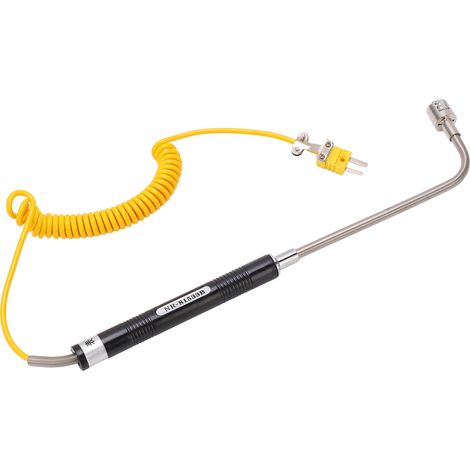 Thermoelement-Winkelfühler Typ K, tragbarer Temperatursensor NR 81532B, Messbereich -50 bis 500 °C, für industrielle Anwendungen (1/5)