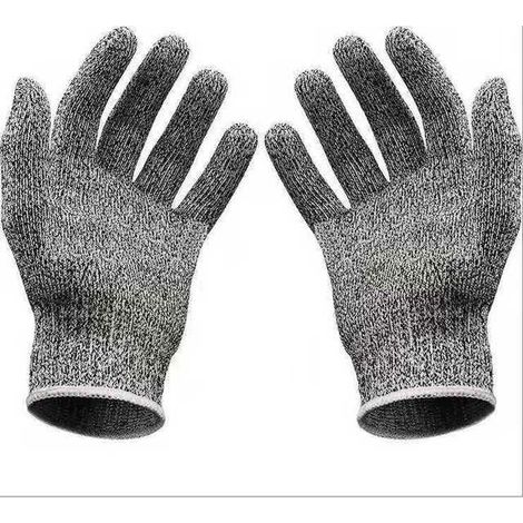 Gants de Travail résistants aux coupures NiveauTriomphe 5 Gants de sécurité pour Homme Gants Anti-coupures pour Cuisine Boucher Travail extérieur (L) (1/5)